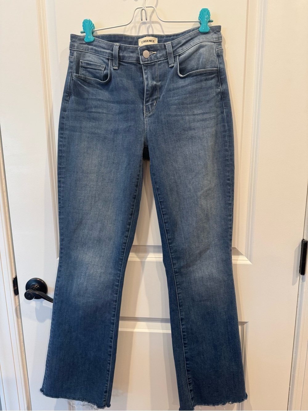 L'AGENCE Blue Denim Flare Jeans